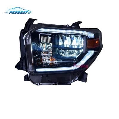 Feebest Sequential DRL Car Front Full LED Head Lamp Light for Toyota Tundra 2014-2018 Headlight Headlamp