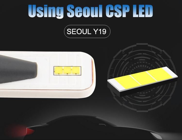 Small Size 4000lm J1 H8 H9 H11 Seoul Csp Car LED Headlight