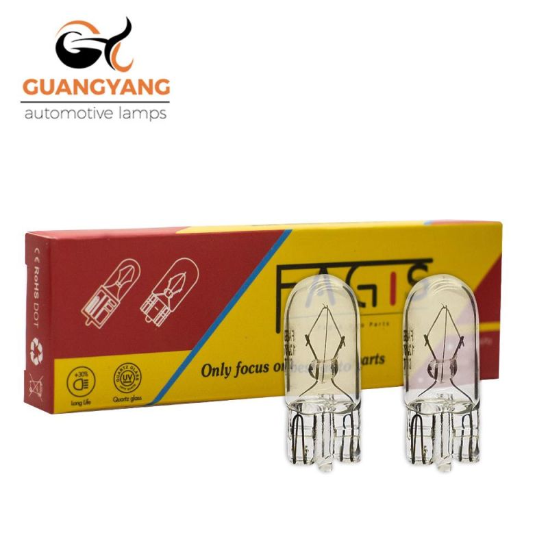 T10 12V 5W Halogen Bulb W5w Car Turning Lamp Warm White