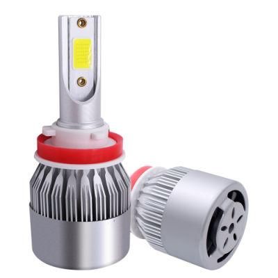 Carolyn 2022 Best Sell C6 Auto LED Headlight Bulbs H7 9012 H11 880 LED Bulb Light 12V COB LED Headlight H4