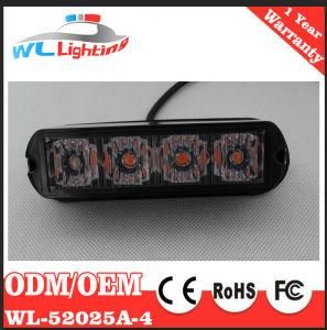 LED Emergency Vehicle Grille Light 4W 4LEDs Amber Red Blue White Green