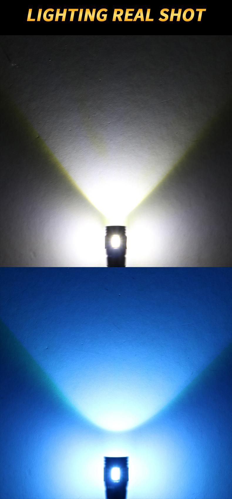 12V W5w T10 5630 6SMD Canbus Car Parking Lights with Lens Decoding License Plate Reading Light Bulb