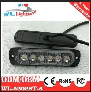 Blue LED Thin Mount Vertical Strobe Light 12-24V