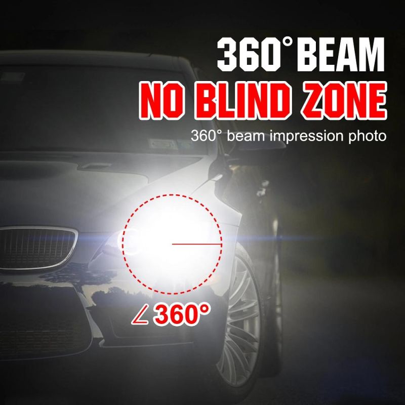 Wholesale Car Cheap 9007 Hb5 S2 LED Head Light Lamp Kit Three Sides 72W 8000lm