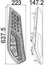 Auto Parts High Quality Suitable Bus 24V LED Tail Light