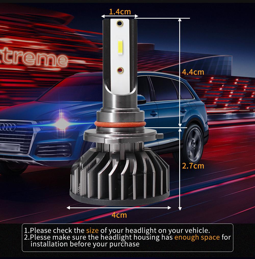 Lightech Luces LED Interiores Automá Ticas with Coche H7 H11 H13 LÁ Mpara 8000lm