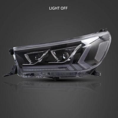 Car LED Head Lamp Assembly Head Light Head Lights for Toyota Hilux Revo Rocco 2015-2019