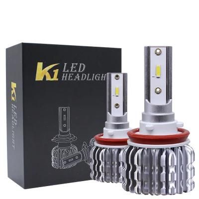 a Pair K1 LED Car Headlight COB Beam Bulb LED H1/H4/H7/H11/9005/9006 26000lm 90W Strong Headlight Auto Lamps