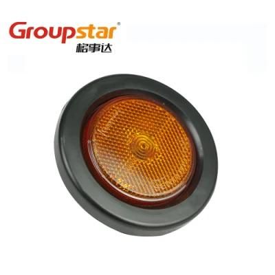Truck Trailer Amber Round LED Side Marker Clearance Lights Universal