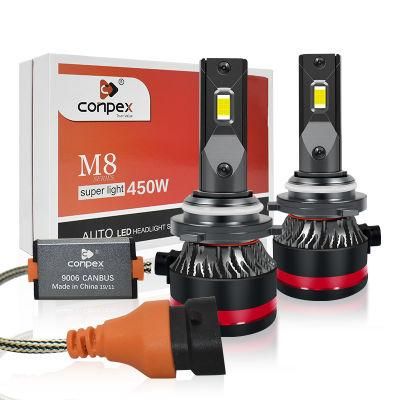 Conpex New 10000lumen M8 LED Auto Headlight 9006 for Car with Double Ball Fan and Copper Tube Cooling