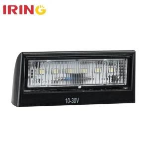 Waterproof 10-30V 1.5W LED Car Number Plate Lamps for Truck Trailer with Adr