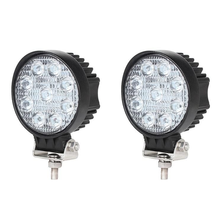 High Quality 27W Round Work Light Motorcycle LED Driving Light SUV Car LED Work for Offroad