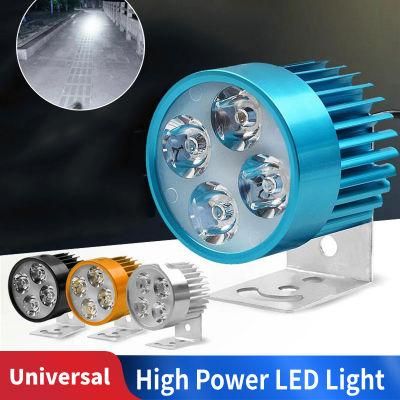 4 LED Motorcycle Light 12V 10W E-Bike Headlight