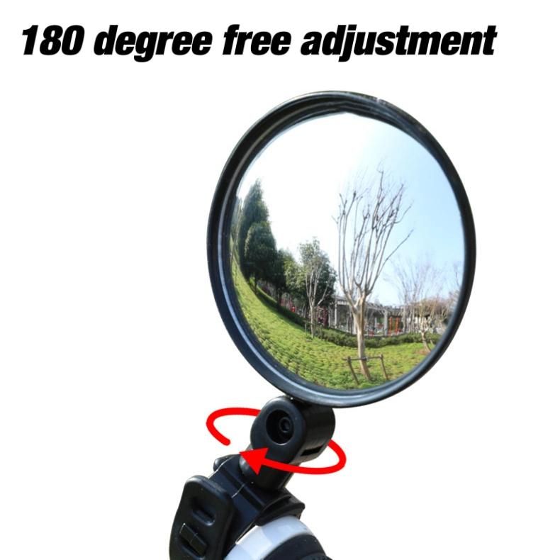 Quality 180 Degree Rotating Road Mountain Bicycle Rear View Mirror Bike Accessories Hot Sale Convex Mirror for Bicycle Rear View Mirror