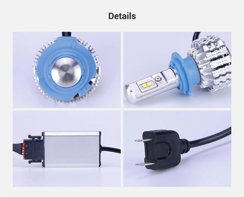 T1 H4 Car Headlight H7 LED H1 H3 H11 880 H13 9005 Aut bulb Automobile Headlamp 6000K H4