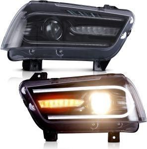 Headlight Assembly Fit for Dodge Charger 2011- 2014, LED Headlamp Assembly with DRL