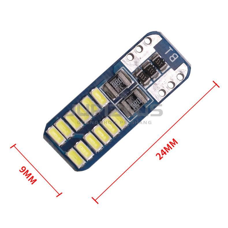 Extremely Bright 480lm T10 24SMD 3014 Canbus Decoder High Lumen Auto LED Interior Light Bulbs