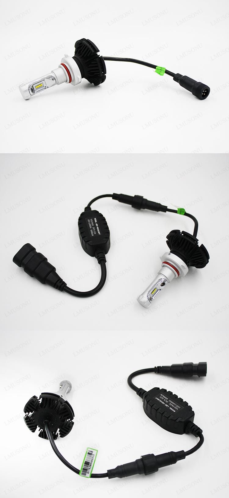 Lmusonu Car 7s 9005 LED Headlight Automobile Lighting 25W 6000lm 9005 LED Car Light