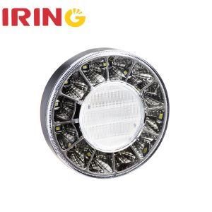 Waterproof 10-30V Round White Reverse Tail Light for Truck Trailer (LTL1143W)