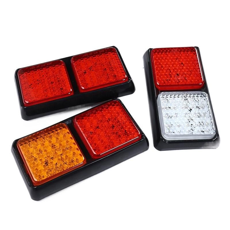 72LED Rectangle Combination Trailer Tail Lights