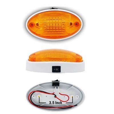Oval LED RV Exterior Porch Utility Light with on off Touch Switch