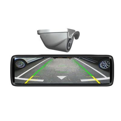 Kit Car Full Display Mirror 8.88inch IPS Screen with 1 Piece Reverse Camera 1080P View Angle 130 Degree HD Rear Camera Guideline