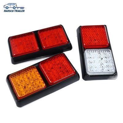 72LED Rectangle Combination Trailer Tail Lights