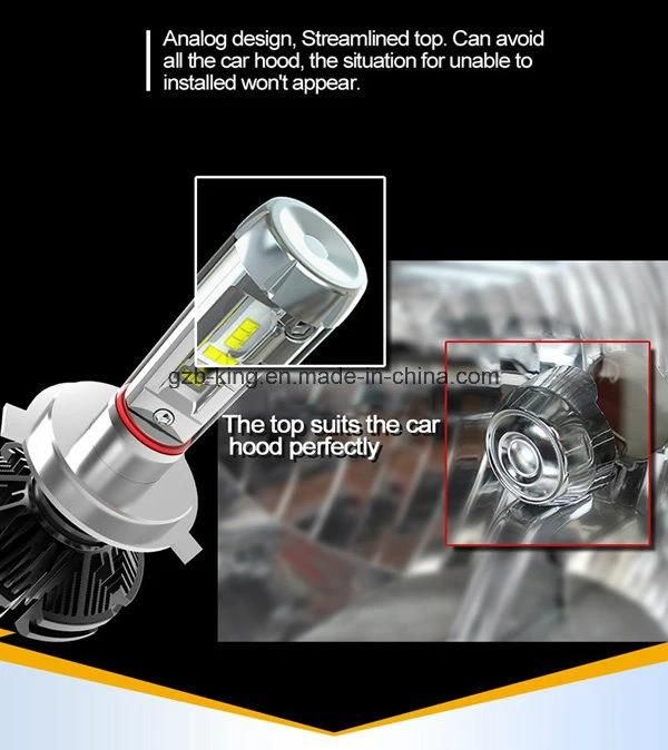 Super Bright Phi-Zes X3 H4 Hi/Low 6000lm LED Car Headlight