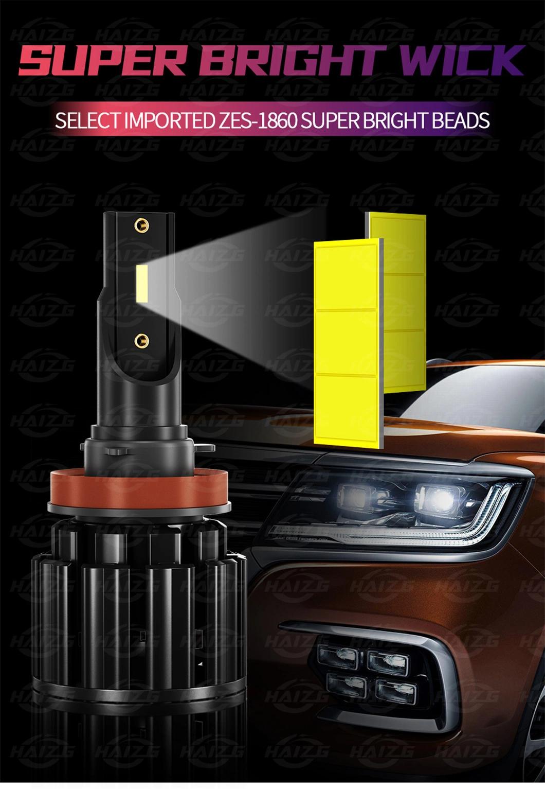 Haizg LED H7/H4 HID Auto Fog Light Truck Work Light H3/H11 for Car LED Headlight 9005 9006 LED Light