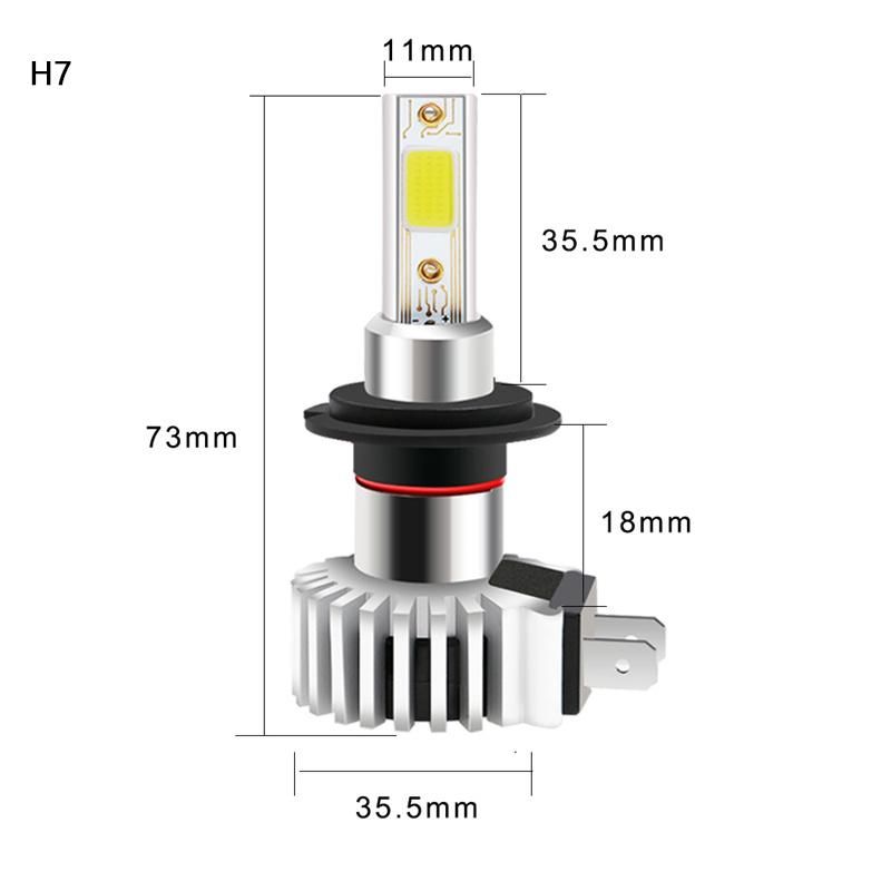 Popular Product Car Headlights H4/Hb2/9003 H7 Car LED Headlight Bulbs D9 12V 6000K 66000lm 30W COB Auto Headlight Lamp LED Head Light for Car