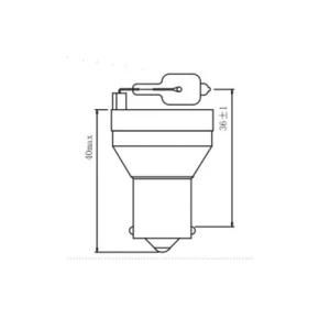 Bb Ring 24V 20W Ba15s International Standard Auto Bulbs Backup Fog Stop Tail Turn Lights Halogen Lamps for Car Bus and Truck.