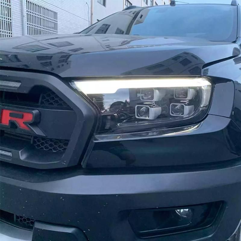 Car Exterior Accessories LED Headlamp Headlights for Ford Ranger T7 T8 Wildtrak Raptor Everest 2015-2021