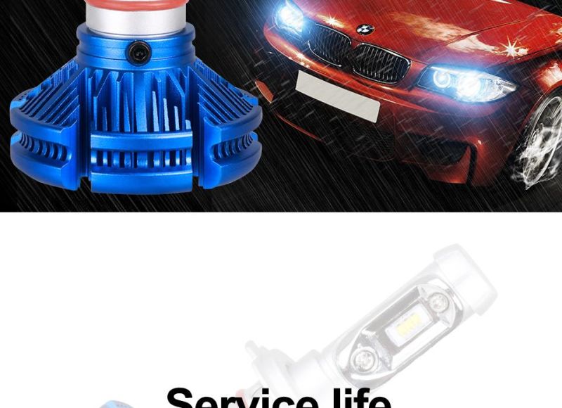 H7 Auto Headlight LED Kits Car X3 LED Bulbs H4/H11/9005/9006/H3 12V/24V 50W 6000lm White Replace Fog Lamp 3000K Headlamp