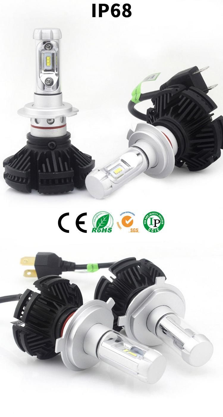 Lightech X3 H4 Auto Headlight with LED Car Light