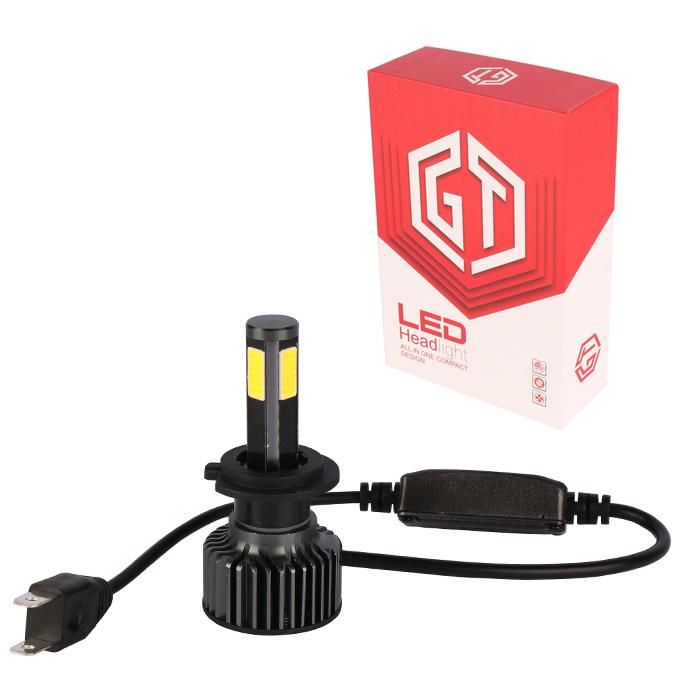 Auto Lighting Mini LED Headlight 60W 4 Sides H7 Car LED Headlight
