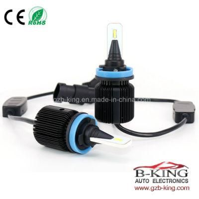 Small Size 4000lm J1 H8 H9 H11 Seoul Csp Car LED Headlight