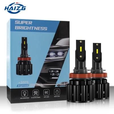 Haizg LED H7/H4 HID Auto Fog Light Truck Work Light H3/H11 for Car LED Headlight 9005 9006 LED Light