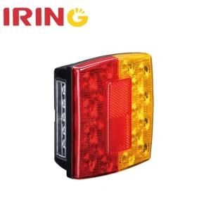 Waterproof LED Indicator/Stop/Tail Light with Number Plate for Boat Truck Trailer (LTL1061RNP)
