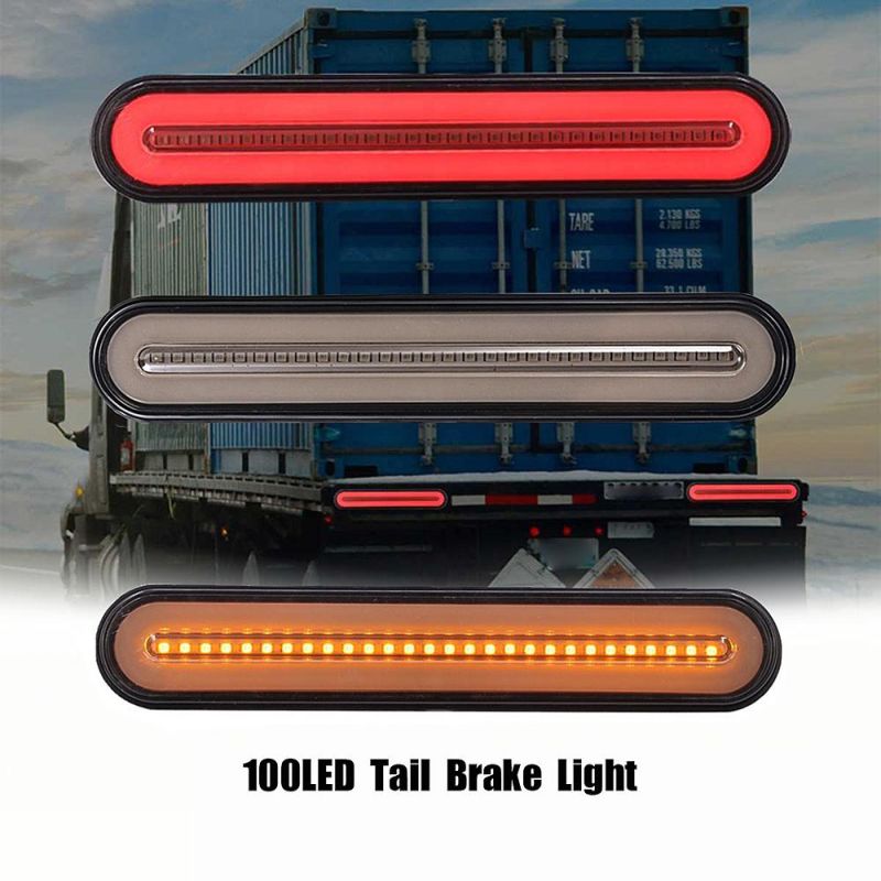 Universal 100 LED Dual Color Flowing Turn Truck LED Tail Lamp