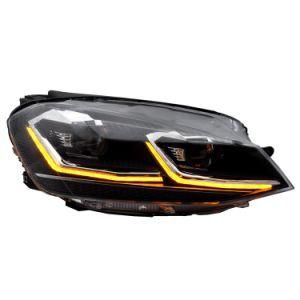 Biled Projector Lens Golf 7 Headlight with Dynamic Turn Indicator