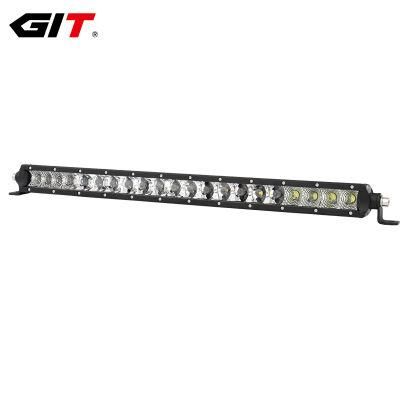 Slim Profile 12V/24V Single Row CREE 100W 22inch 4X4 LED Light Bar for Car Auto 4X4 Offroad