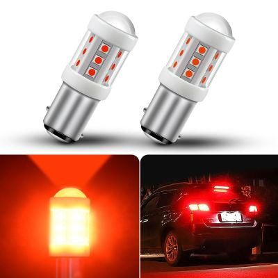 Factory Wholesale Red 3030 Chip Ceramic Car LED Bulbs 7W 1156 1157 LED Brake Light Reverse Light Car LED Light