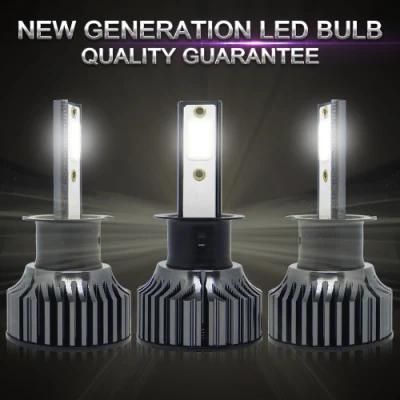 Powerful Super Bright LED LED Headlight H3 Auto Lamp Car Automobiles LED Head Lamp 12V 24V 6000K White Light