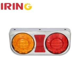 Waterproof E4 LED Combination Tail Light for Truck Trailer with Reflector (LTL1000AR-C)
