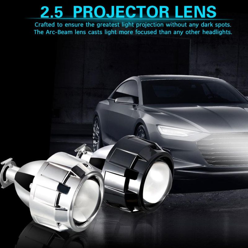 Car Bi Xenon HID Projector Retrofit Headlight Lens Auto Angle Eyes H1 H4 Kit