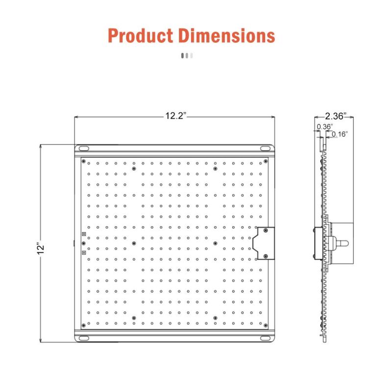 100W Full Spectrum Wholesale LED Grow Light for Medical Crops