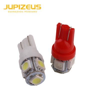 T10 194 168 5050 5 SMD LED Auto Bulb LED 7 Colors Available Super Bright Car Wedge Lamp Bulb