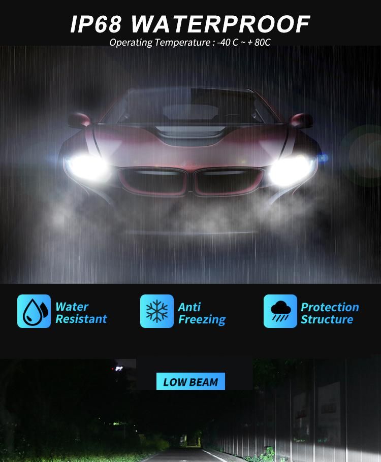 Super Bright Car LED Headlight Bulbs V30 11000lm 110W H1 H4 H7 H11 9005 9006 Car LED Headlight 6000K Best Car LED Headlight