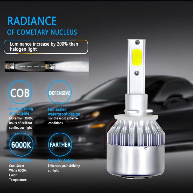 Wholesale Cheap 880 881 H27 C6 LED Auto Headlight 72W 8000lm