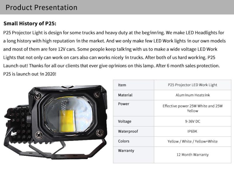Lightech LED Driving Light S2 with Auto Projector Lens RGB LED Rectangle Headlight X3 C6 H4